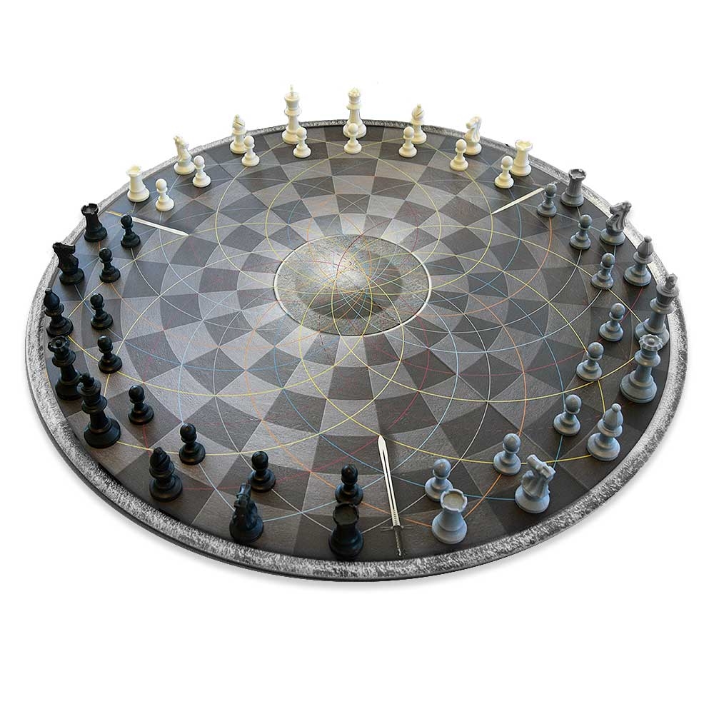 Chess for Three - Schaakbord om met z'n drieën te spelen